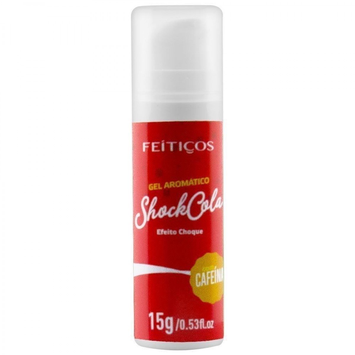 SHOCK COLA CAFEÍNA GEL ELÉTRICO AROMÁTICO 15G FEITIÇOS - Chamas do Prazer Sex Shop