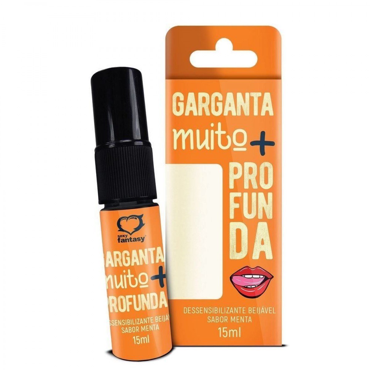 SPRAY DESSENSIBILIZANTE GARGANTA MUITO + PROFUNDA 15ML SEXY FANTASY - Chamas do Prazer Sex Shop