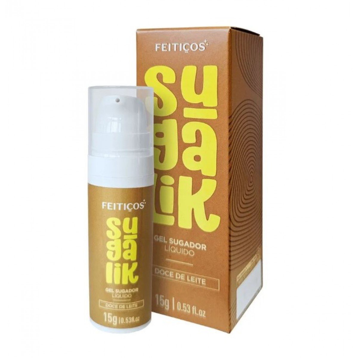 Sugalik Sugador Pulsador Líquido 15G Feitiços - Doce de Leite