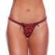 TANGA FIO DENTAL EM RENDA LAURA PATITEX - VINHO - Chamas do Prazer Sex Shop