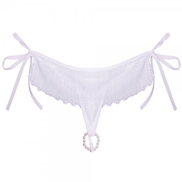 TANGA FIO DENTAL TAILANDESA MIL TOQUES - BRANCA TANGA FIO DENTAL TAILANDESA MIL TOQUES - BRANCA