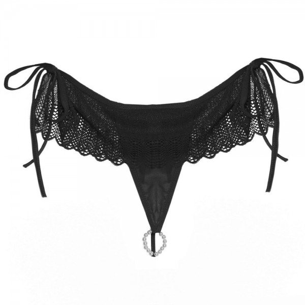 TANGA FIO DENTAL TAILANDESA MIL TOQUES - PRETA TANGA FIO DENTAL TAILANDESA MIL TOQUES - PRETA