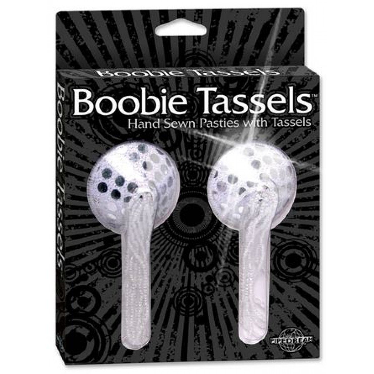 Tapa Mamilos com Lantejoulas e Franjas Boobie Tassels - Chamas do Prazer Sex Shop