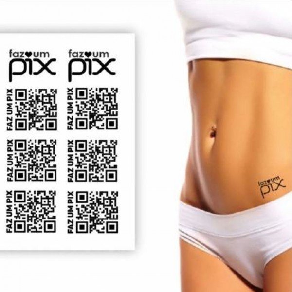 TATUAGEM ÉROTICA FRASE FAZ O PIX