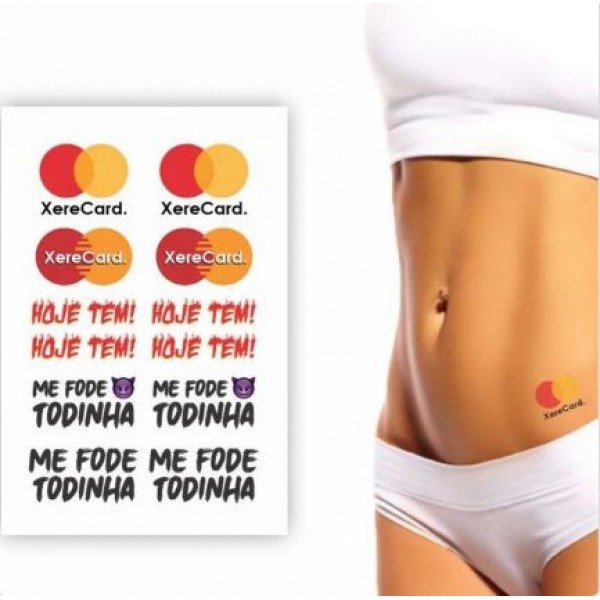TATUAGEM ÉROTICA XERECARD E OUTRAS FRASES ADESIVA TATUAGEM ÉROTICA XERECARD E OUTRAS FRASES ADESIVA