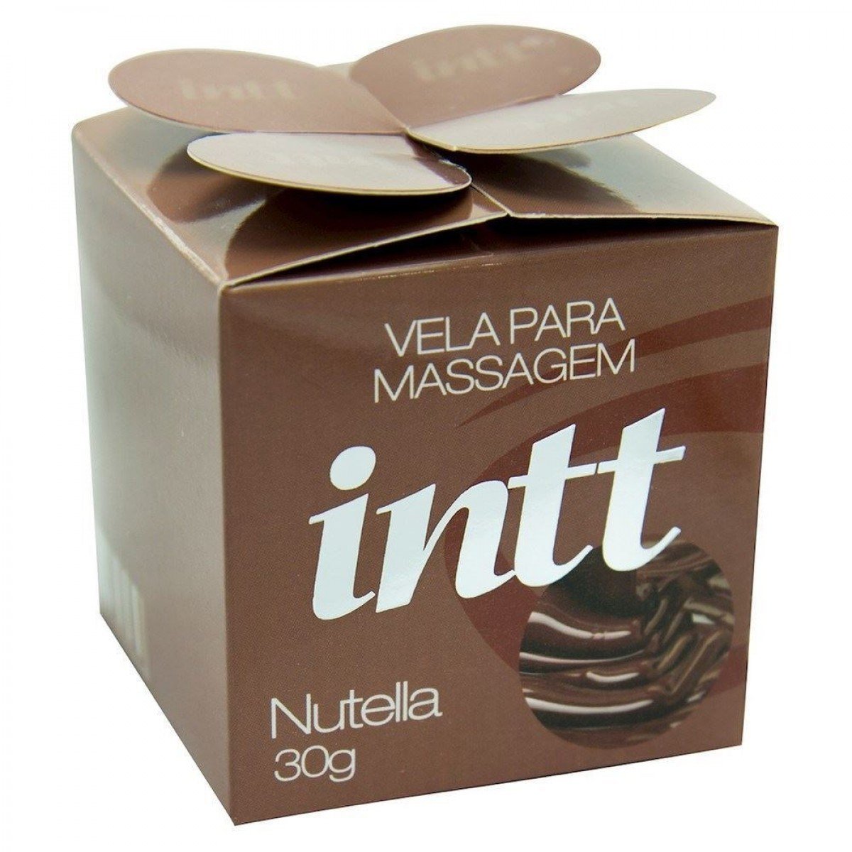 VELA AROMÁTICA BEIJÁVEL 30G INTT - NUTELLA - Chamas do Prazer Sex Shop