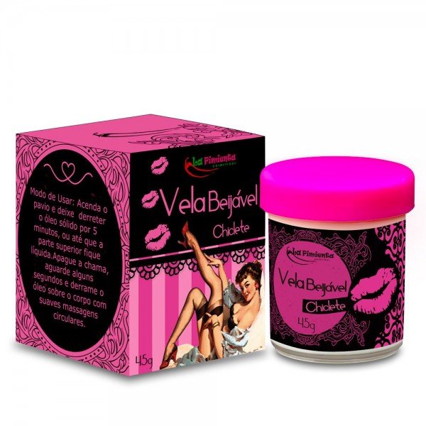 VELA AROMATIZADA BEIJÁVEL 45GR LA PIMIENTA - CHICLETE VELA AROMATIZADA BEIJÁVEL 45GR LA PIMIENTA - CHICLETE
