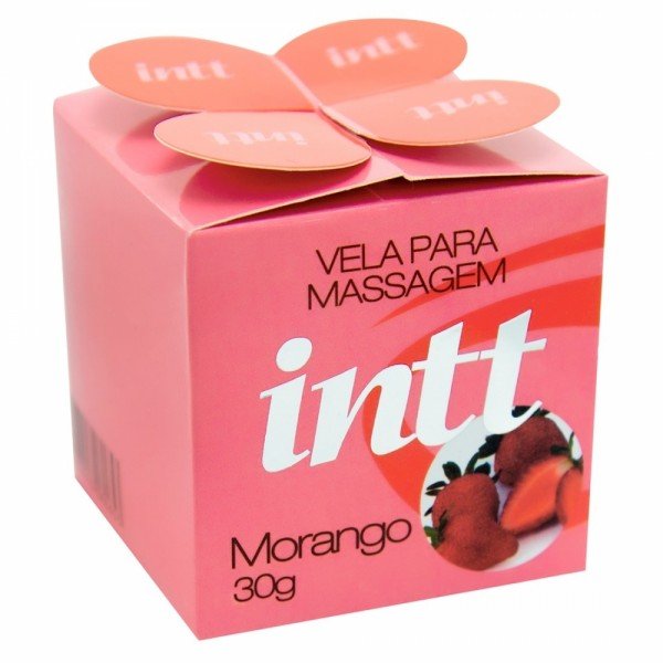 VELA BEIJÁVEL AROMATIZADA 30G INTT - MORANGO VELA BEIJÁVEL AROMATIZADA 30G INTT - MORANGO