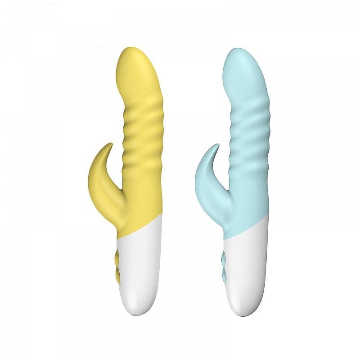 Vibrador de Ponto G e clitóris Recarregável - 10 Modos de Vibrações - Amarelo