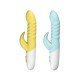 Vibrador de Ponto G e clitóris Recarregável - 10 Modos de Vibrações - Amarelo