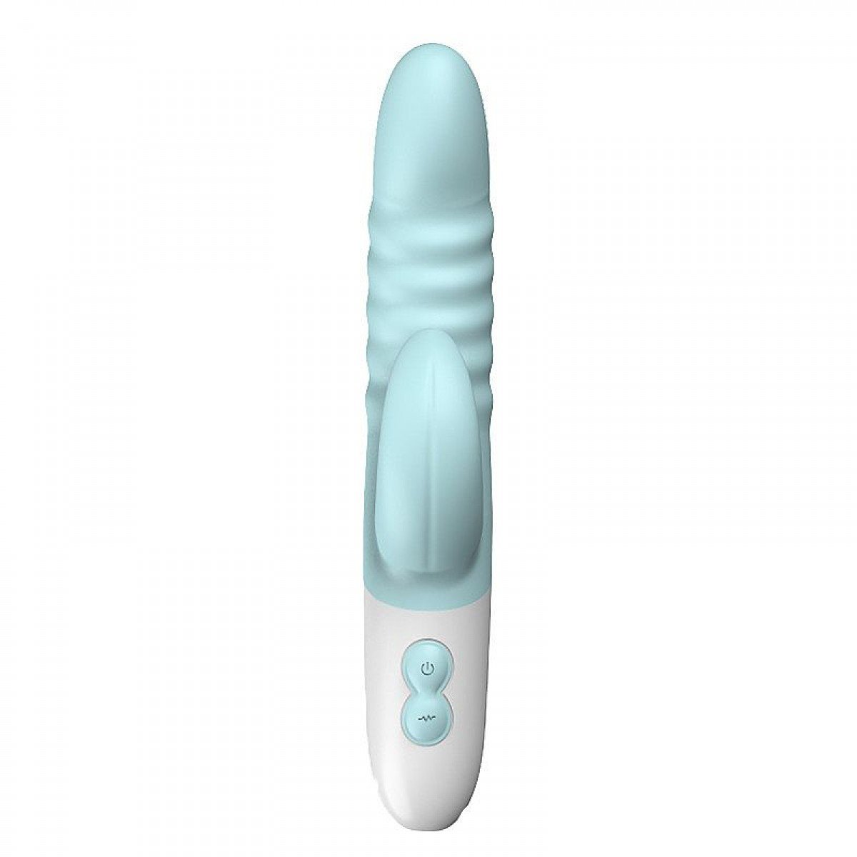 Vibrador de Ponto G e clitóris Recarregável - 10 Modos de Vibrações - Azul