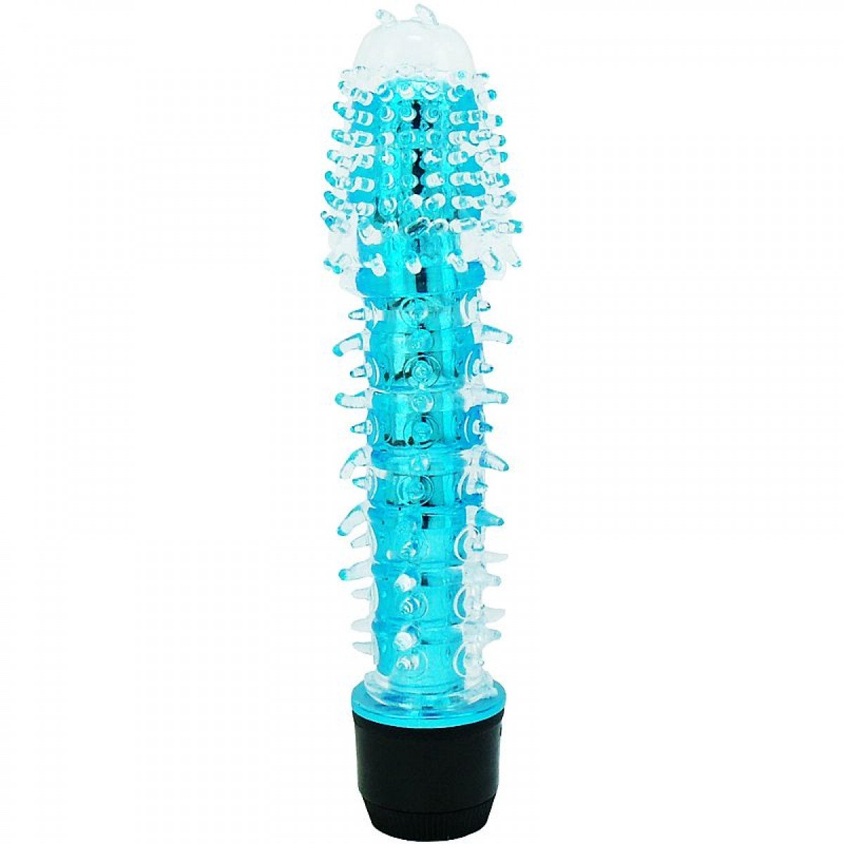 Vibrador ao estilo Personal com Capa Texturizada - Azul - Chamas do Prazer Sex Shop