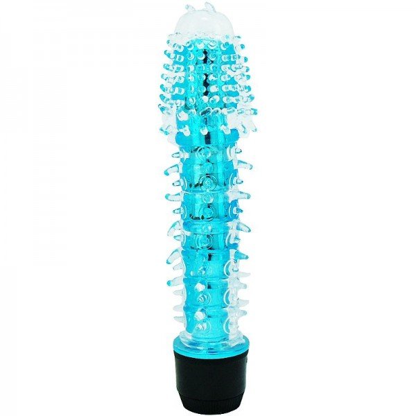 Vibrador ao estilo Personal com Capa Texturizada - Azul Vibrador ao estilo Personal com Capa Texturizada - Azul