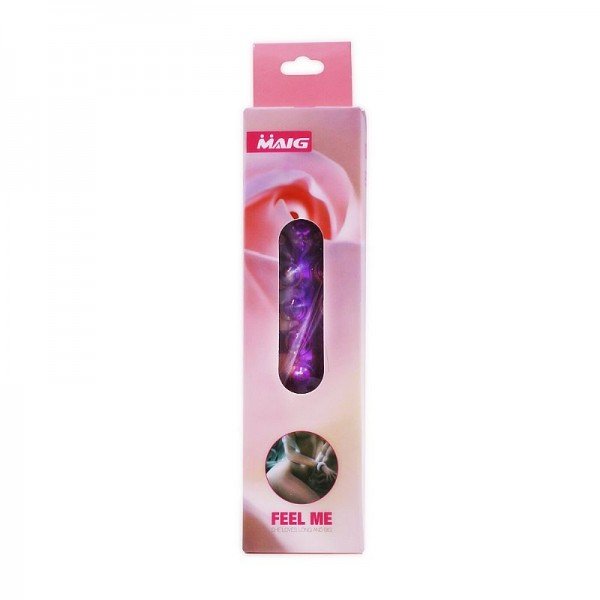 Vibrador ao estilo Personal com Capa Texturizada - Roxa Vibrador ao estilo Personal com Capa Texturizada - Roxa