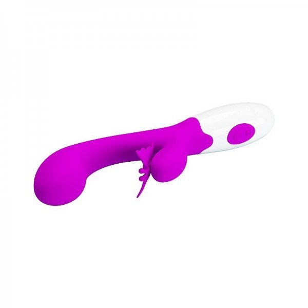 Vibrador de Ponto G e clitóris - Á Pilha - Butterfly kiss - Pretty Love