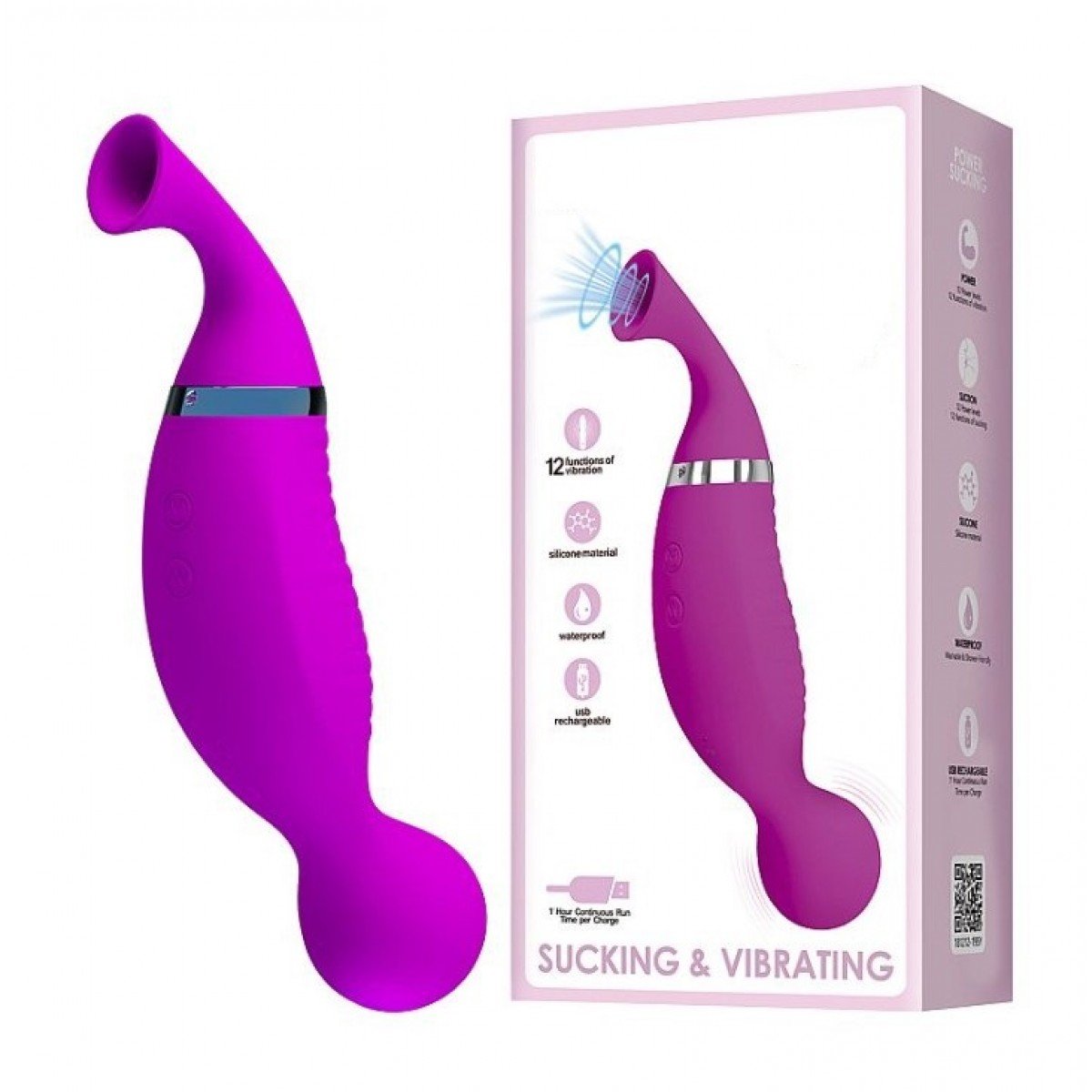Vibrador de clitóris com Sucção - Swan