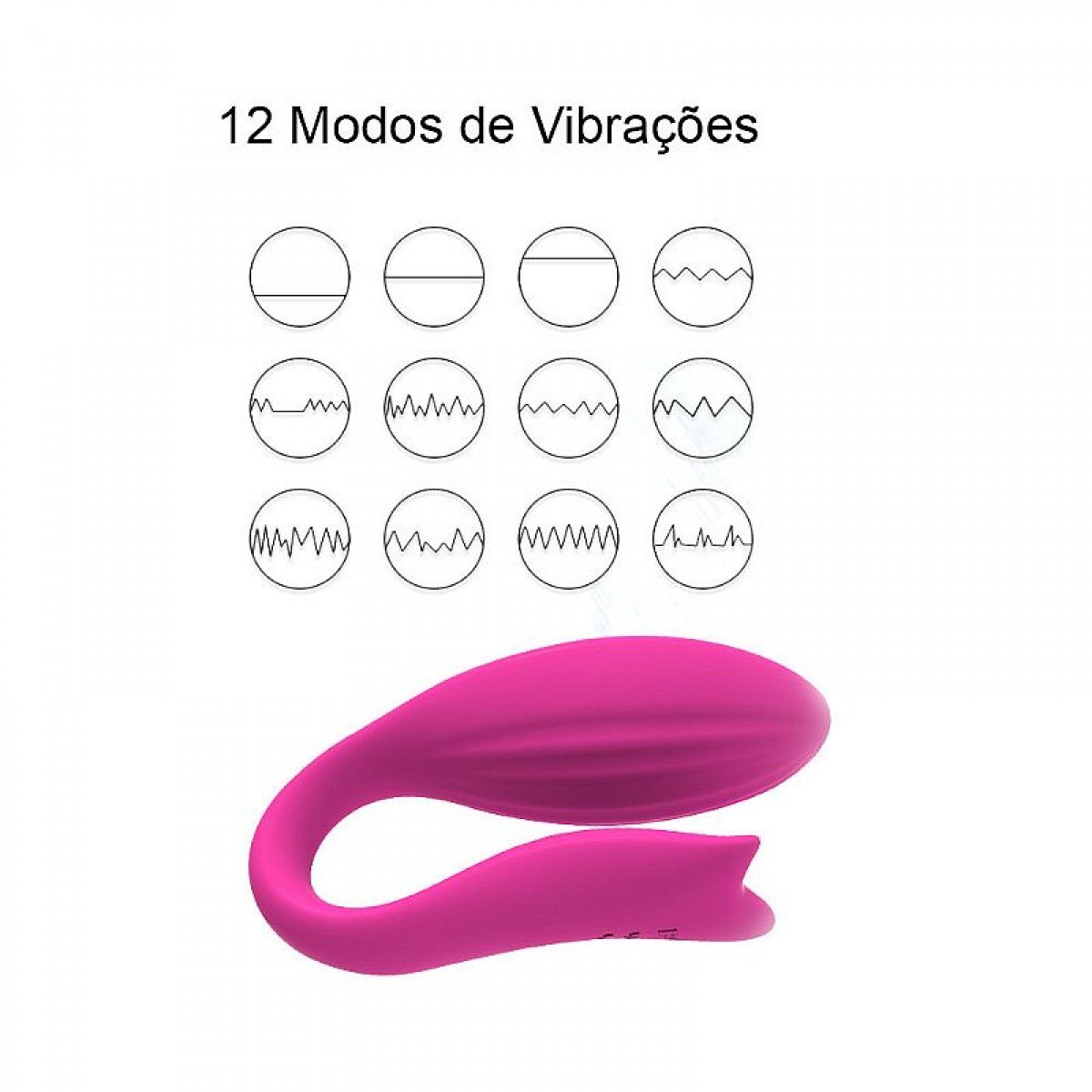 Vibrador de Casal com controle Remoto - Ariel - SI - Chamas do Prazer Sex Shop