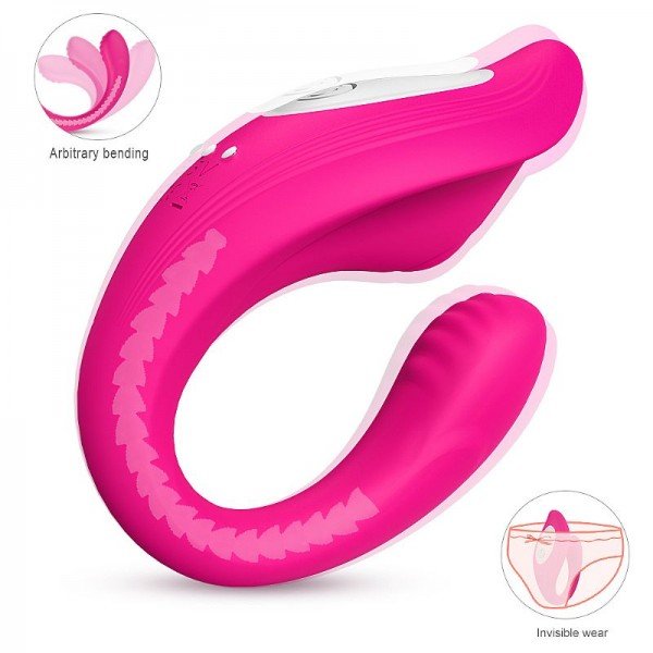 Vibrador de Casal Recarregável - Ribbon Pro - S - Hande - Pink Vibrador de Casal Recarregável - Ribbon Pro - S - Hande - Pink