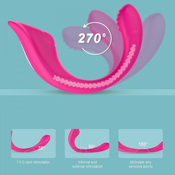 Vibrador de Casal Recarregável - Ribbon Pro - S - Hande - Pink Vibrador de Casal Recarregável - Ribbon Pro - S - Hande - Pink