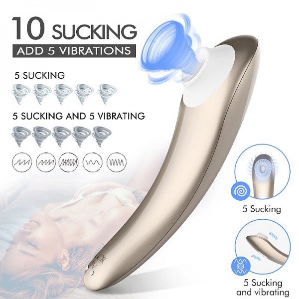 VIBRADOR E ESTIMULADOR DE CLITÓRIS 5 MODOS DE VIBRAÇÃO E 5 DE SUCÇÃO VIBRADOR E ESTIMULADOR DE CLITÓRIS 5 MODOS DE VIBRAÇÃO E 5 DE SUCÇÃO