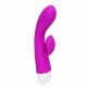 Vibrador Eli em Puro Silicone Dupla Estimulação - Pretty Love - 30 Velocidades - Recarregável - Chamas do Prazer Sex Shop