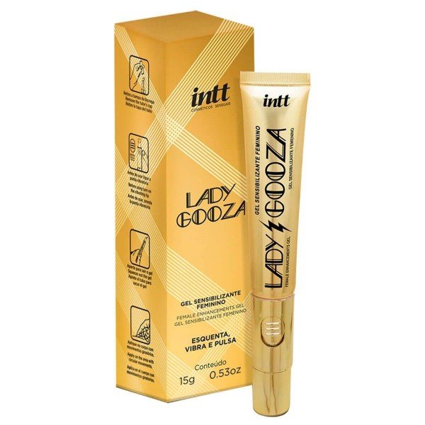 VIBRADOR GEL EXCITANTE SENSIBILIZANTE ATIVADOR DE ORGASMO LADY GOOZA 15GR - INTT VIBRADOR GEL EXCITANTE SENSIBILIZANTE ATIVADOR DE ORGASMO LADY GOOZA 15GR - INTT