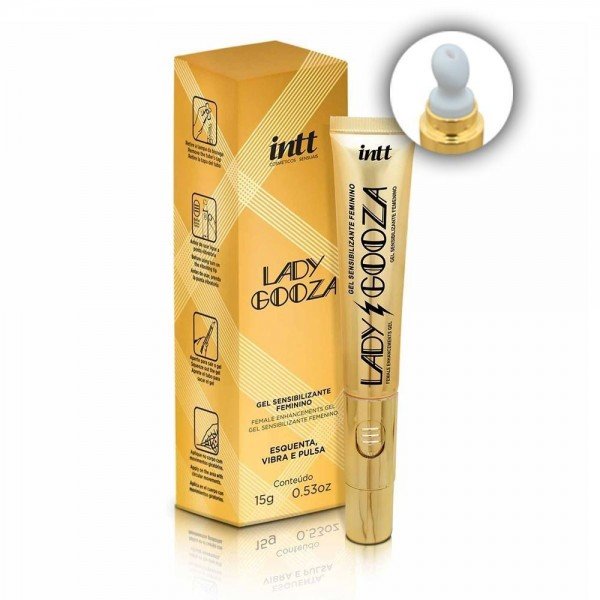 VIBRADOR GEL EXCITANTE SENSIBILIZANTE ATIVADOR DE ORGASMO LADY GOOZA 15GR - INTT VIBRADOR GEL EXCITANTE SENSIBILIZANTE ATIVADOR DE ORGASMO LADY GOOZA 15GR - INTT