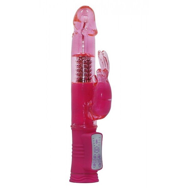 Vibrador Jack Rabbit Rotativo com Estimulador Coelho - Rosa Vibrador Jack Rabbit Rotativo com Estimulador Coelho - Rosa