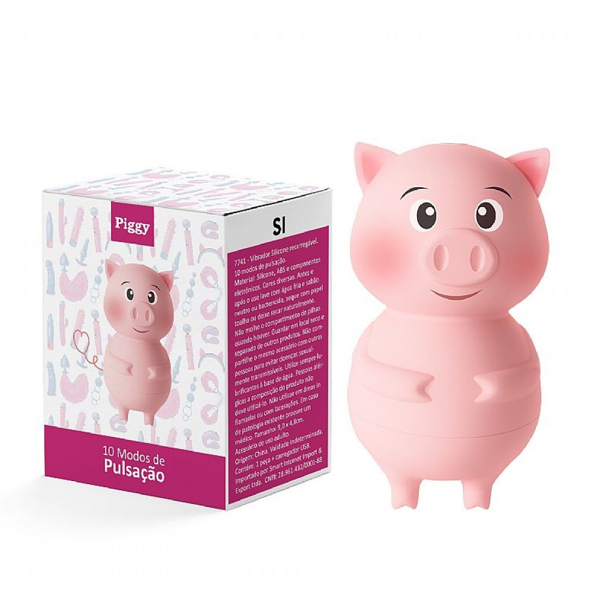 Vibrador de Pulsação - Porquinho - Recarregável - Rabicó / Piggy - SI