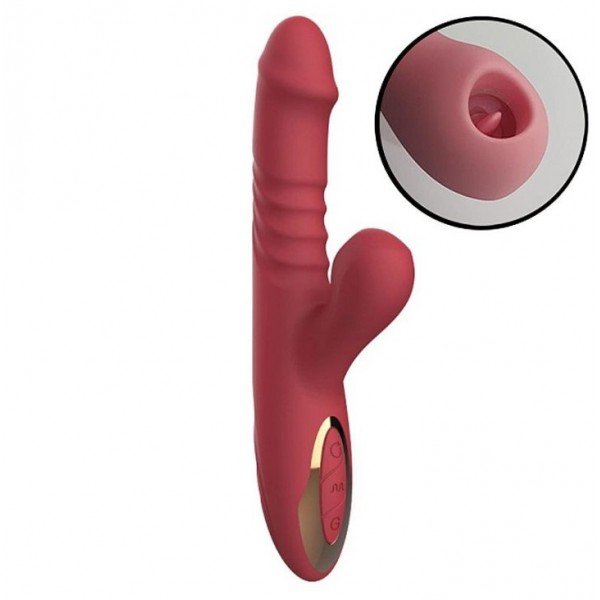 Vibrador de Ponto G e clitóris com Pulsação - Vai e Vem - SI 