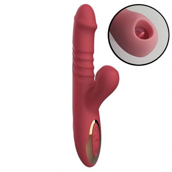 Vibrador de Ponto G e clitóris com Pulsação - Vai e Vem - SI 
