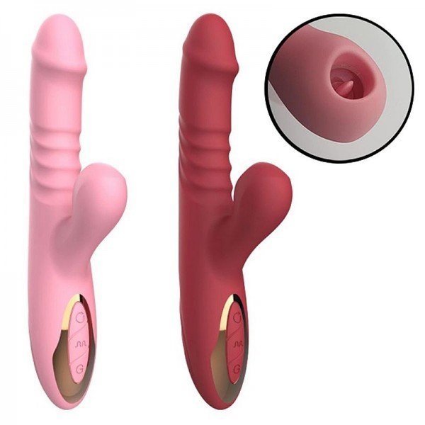 Vibrador de Ponto G e clitóris com Pulsação - Vai e Vem - SI 