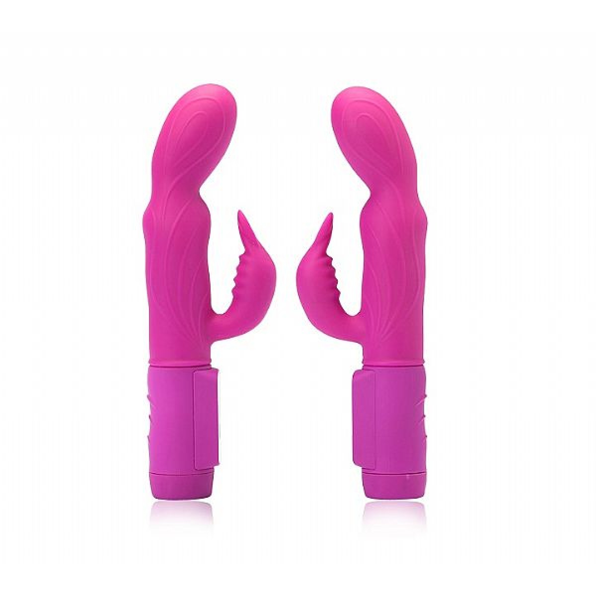 Vibrador Rabbit Ecstasy Sensorial Multivelocidade em Silicone - Pink - Chamas do Prazer Sex Shop