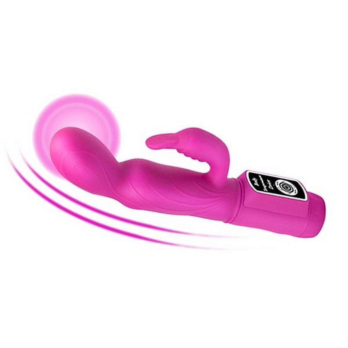 Vibrador Rabbit Ecstasy Sensorial Multivelocidade em Silicone - Pink - Chamas do Prazer Sex Shop