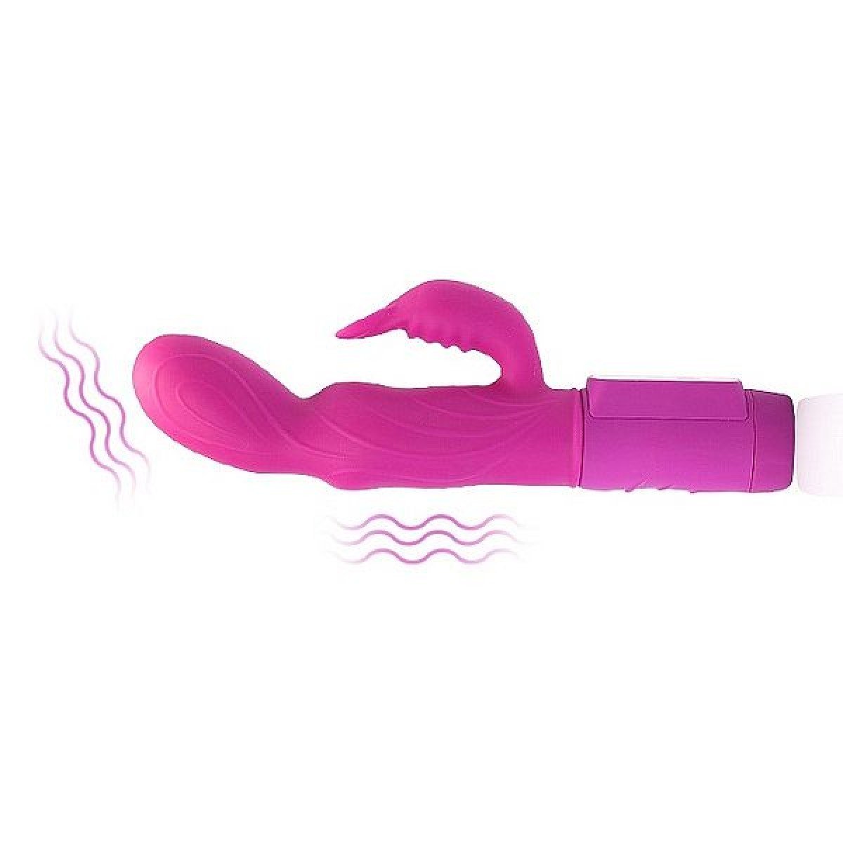 Vibrador Rabbit Ecstasy Sensorial Multivelocidade em Silicone - Pink - Chamas do Prazer Sex Shop