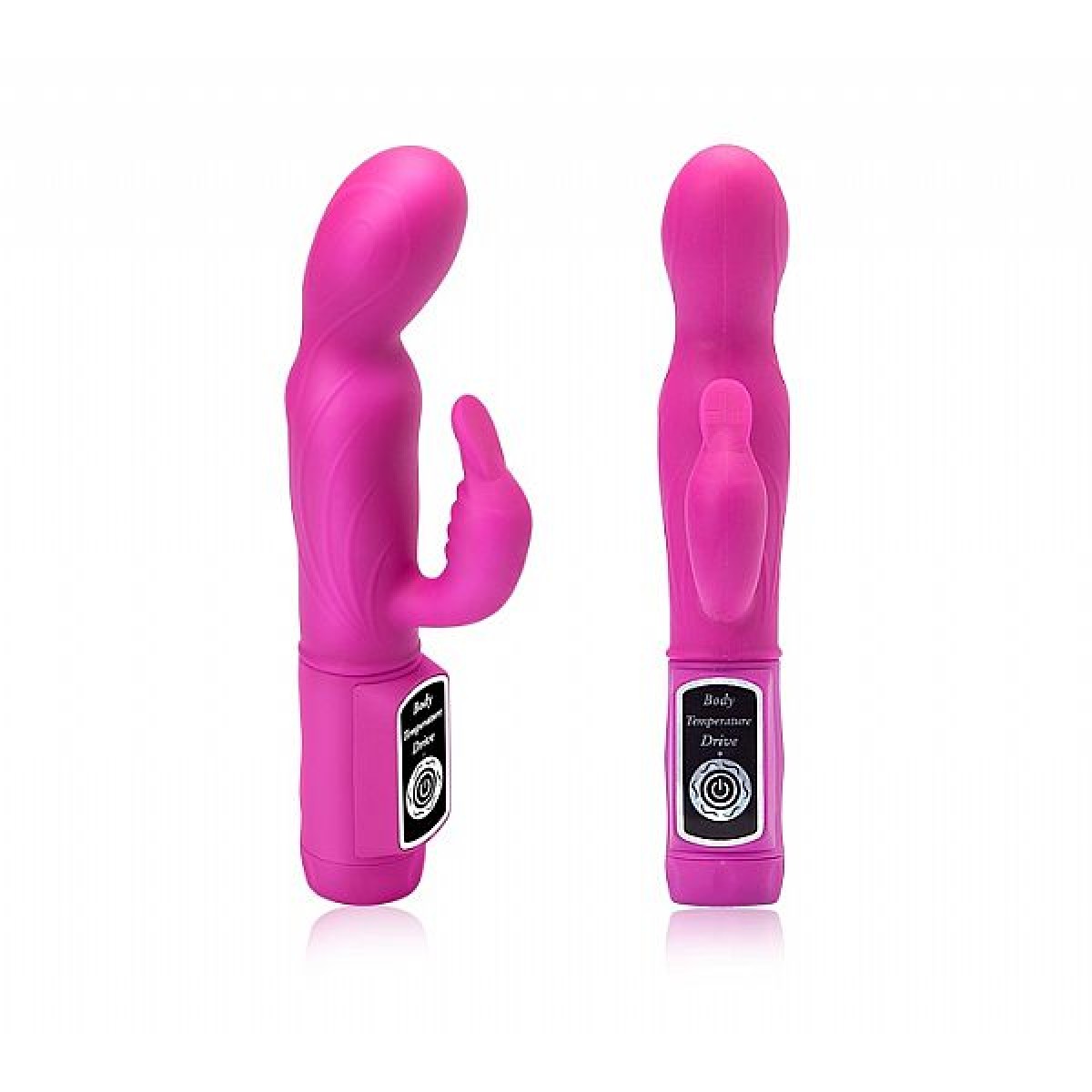 Vibrador Rabbit Ecstasy Sensorial Multivelocidade em Silicone - Pink - Chamas do Prazer Sex Shop