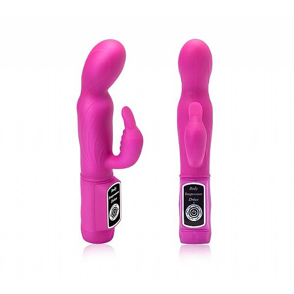 Vibrador Rabbit Ecstasy Sensorial Multivelocidade em Silicone - Pink Vibrador Rabbit Ecstasy Sensorial Multivelocidade em Silicone - Pink