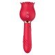 Vibrador de Ponto G e Clitóris / Rosa com Pulsação - Carmim Vibrador de Ponto G e Clitóris / Rosa com Pulsação - Carmim