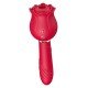 Vibrador de Ponto G e Clitóris / Rosa com Pulsação - Carmim Vibrador de Ponto G e Clitóris / Rosa com Pulsação - Carmim