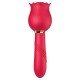 Vibrador de Ponto G e Clitóris / Rosa com Pulsação - Carmim Vibrador de Ponto G e Clitóris / Rosa com Pulsação - Carmim
