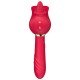 Vibrador de Ponto G e Clitóris / Rosa com Língua - Kira - Vermelho Vibrador de Ponto G e Clitóris / Rosa com Língua - Kira - Vermelho