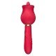 Vibrador de Ponto G e Clitóris / Rosa com Língua - Kira - Vermelho Vibrador de Ponto G e Clitóris / Rosa com Língua - Kira - Vermelho
