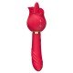 Vibrador de Ponto G e Clitóris / Rosa com Língua - Kira - Vermelho Vibrador de Ponto G e Clitóris / Rosa com Língua - Kira - Vermelho