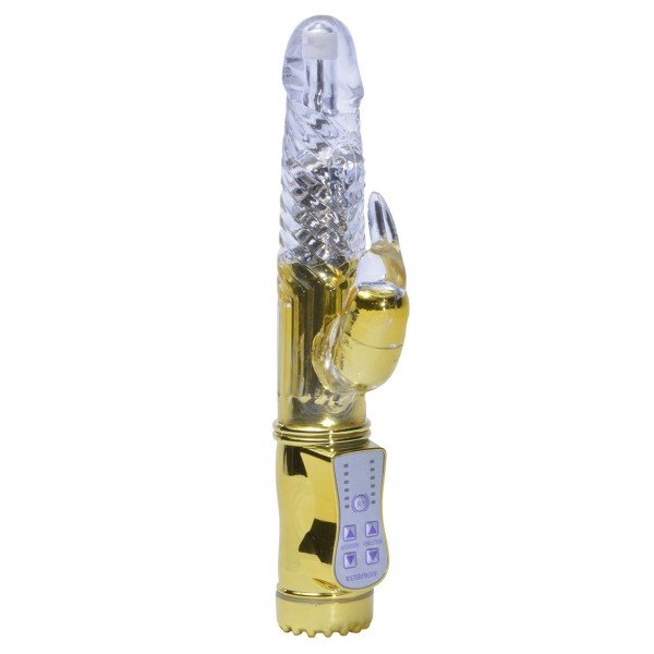 Vibrador Rotativo Jack Rabbit Coelho - 8 Velocidades -  Dourado Metálico Vibrador Rotativo Jack Rabbit Coelho - 8 Velocidades -  Dourado Metálico