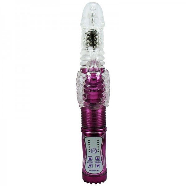 Vibrador Rotativo RECARREGÁVEL Vai e Vem 36 Níveis de Vibrações e 8 Rotações - ROXO Vibrador Rotativo RECARREGÁVEL Vai e Vem 36 Níveis de Vibrações e 8 Rotações - ROXO