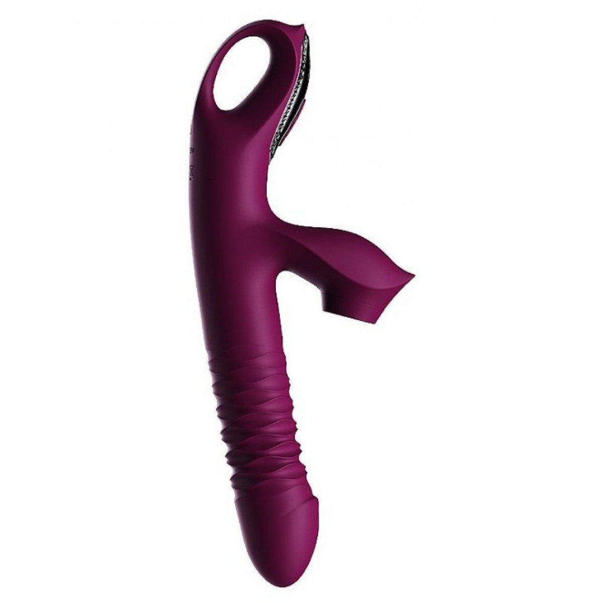 Vibrador de Ponto G e Clitóris / Pulsação com vai e vem - Com tela de LCD - SI - 