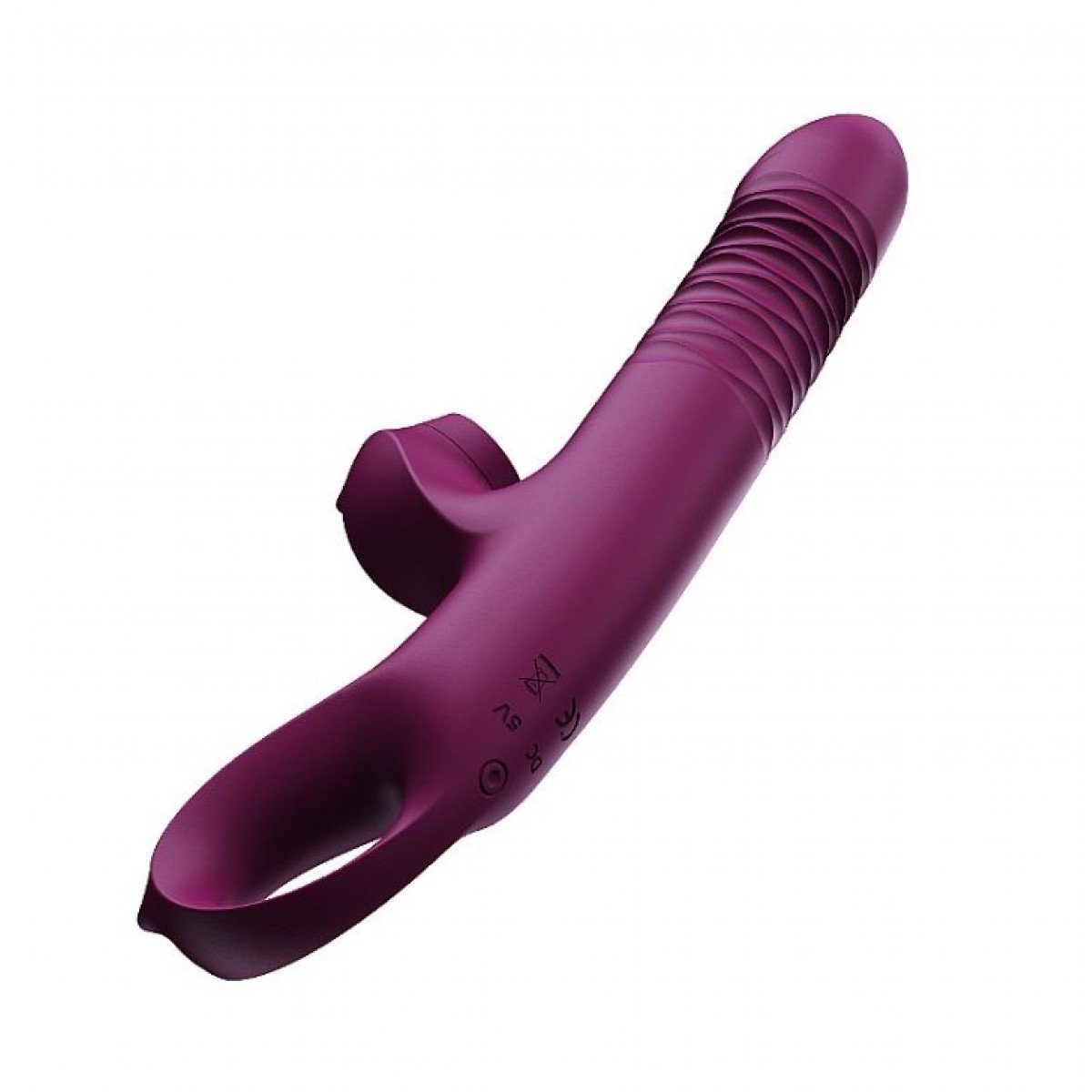 Vibrador de Ponto G e Clitóris / Pulsação com vai e vem - Com tela de LCD - SI - 